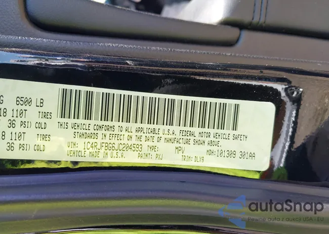 1C4RJFBG6JC204593: 42195757