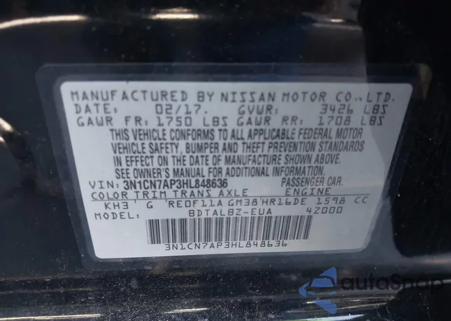 3N1CN7AP3HL848636: 42195772