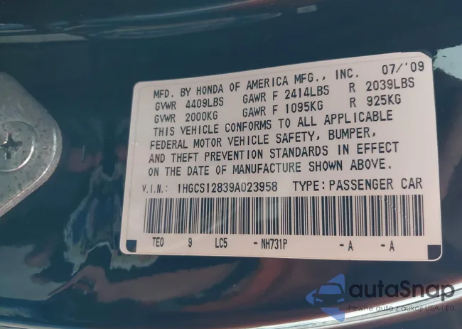 1HGCS12839A023958: 42195791