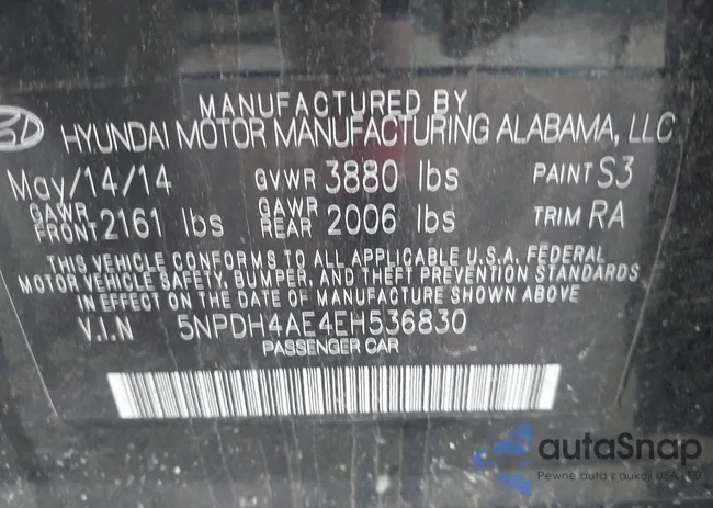 5NPDH4AE4EH536830: 42195043