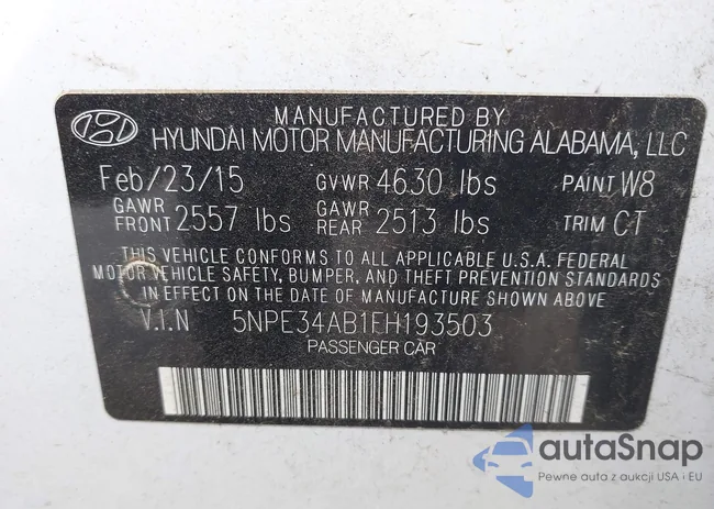 5NPE34AB1FH193503: 42195408