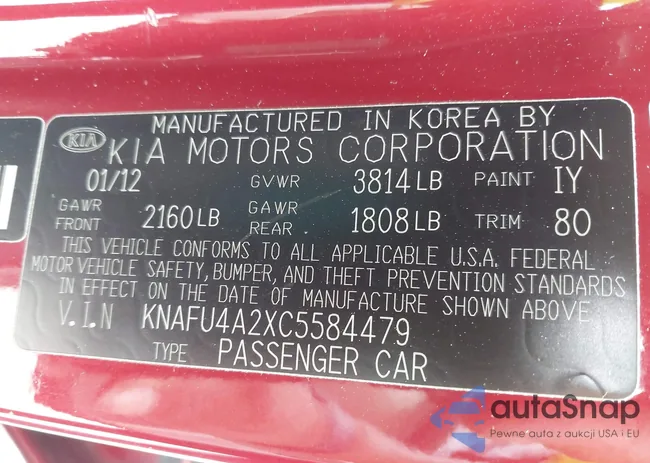 KNAFU4A2XC5584479: 42196665