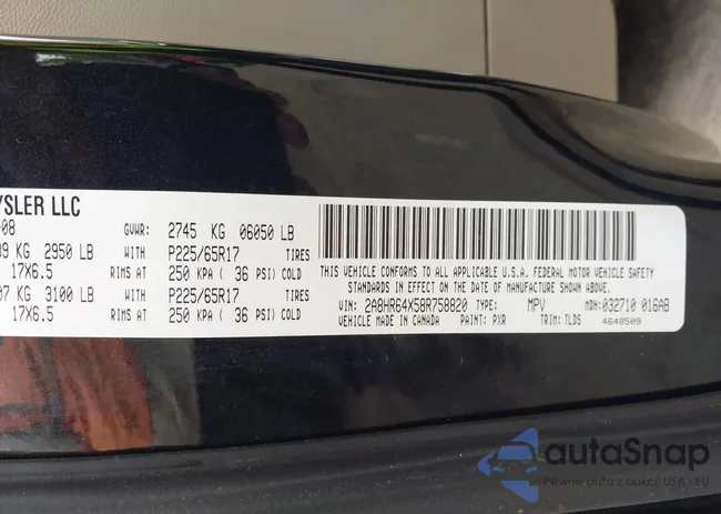 2A8HR64X58R758820: 42196989