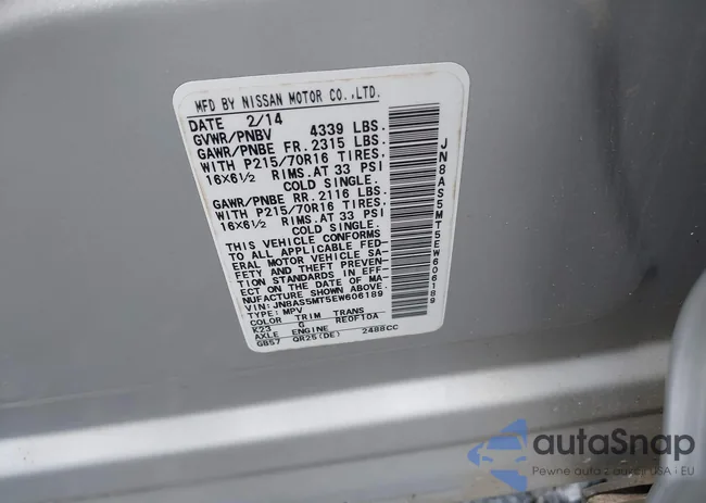 JN8AS5MT5EW606189: 42197017