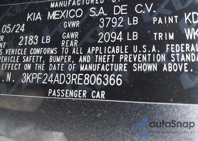 3KPF24AD3RE806366: 42196129