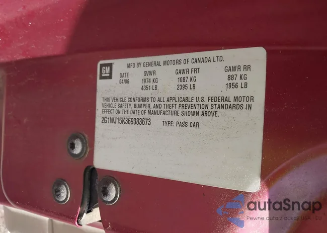 2G1WJ15K369383673: 42196172