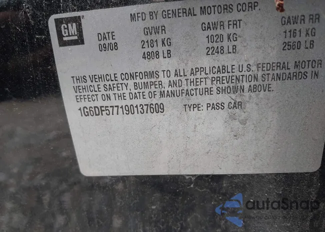 1G6DF577190137609: 42196209