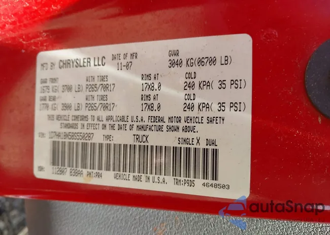 1D7HA18N58S550287: 42196399