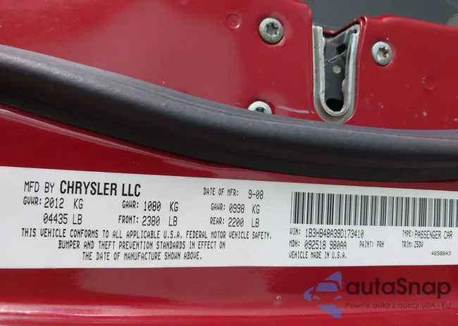 1B3HB48A39D173410: 42197533