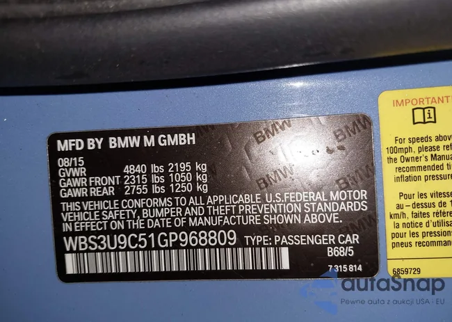 WBS3U9C51GP968809: 42197553