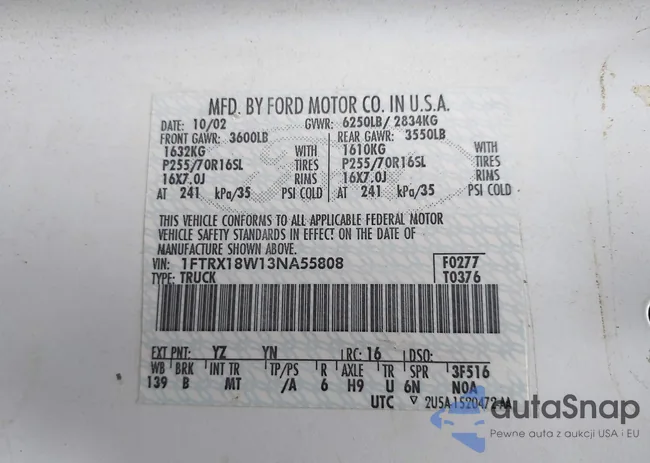 1FTRX18W13NA55808: 42197778