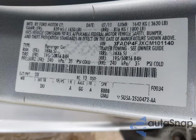 3FADP4FJXCM101140: 42197882