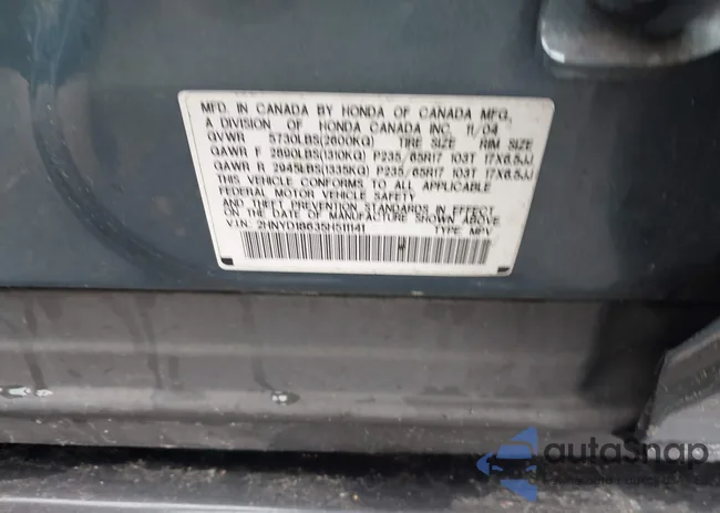 2HNYD18635H511141: 42197895