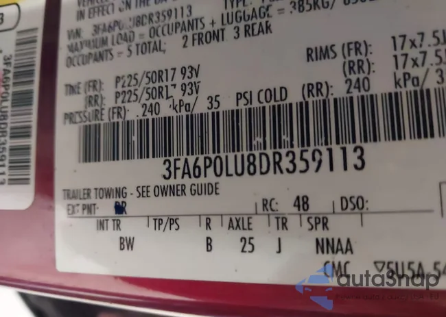 3FA6P0LU8DR359113: 42197937