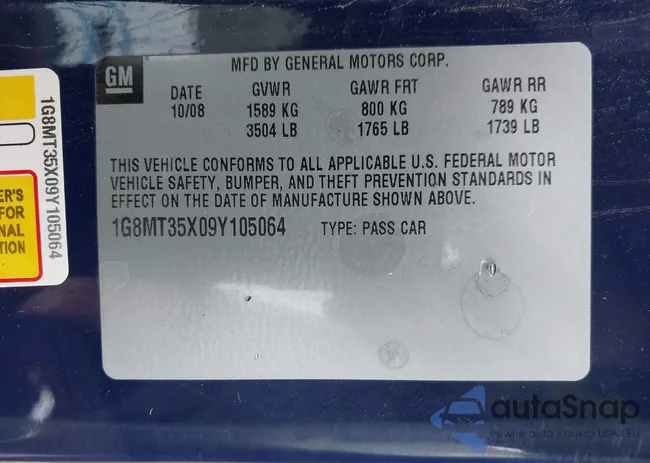 1G8MT35X09Y105064: 42197028