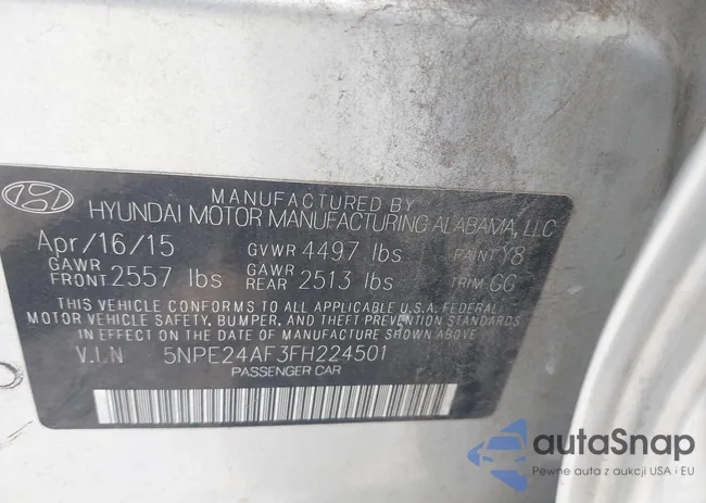 5NPE24AF3FH224501: 42197224