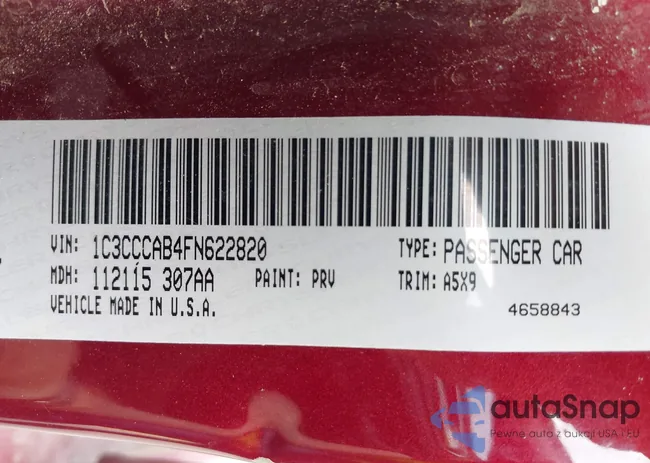 1C3CCCAB4FN622820: 42197237