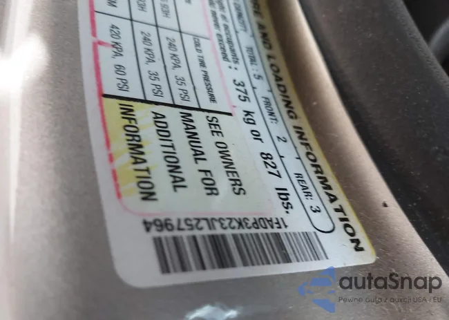 1FADP3K23JL257964: 42198686