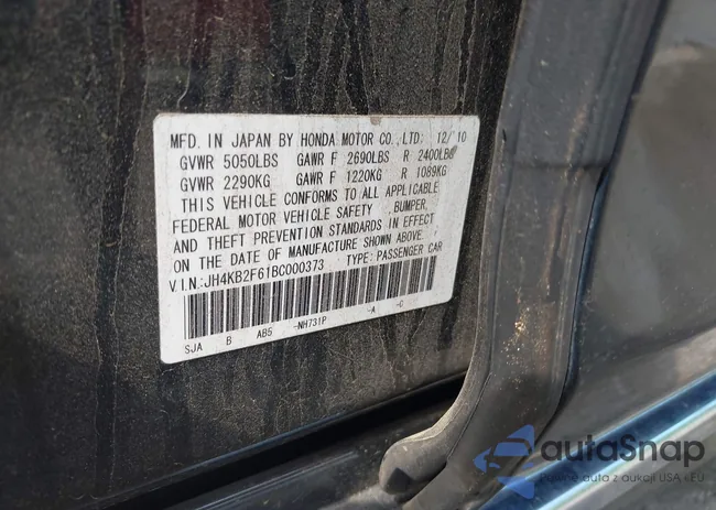 JH4KB2F61BC000373: 42198721