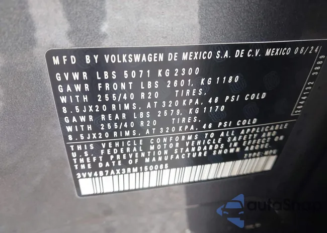 3VV4B7AX3RM150065: 42198727