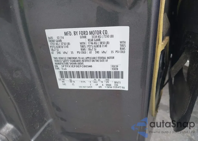 1FTFX1EF0EFC60346: 42198991