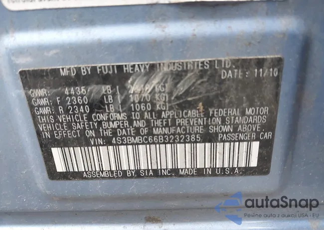 4S3BMBC66B3232385: 42199008