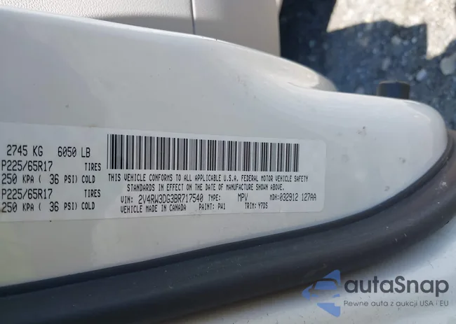 2V4RW3DG3BR717540: 42198036