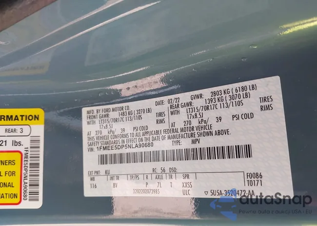 1FMEE5DP5NLA90680: 42198160