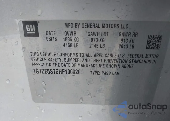 1G1ZE5ST5HF100920: 42198163