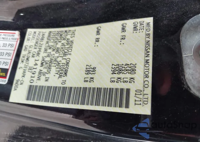 1N4BL2EP6BC141910: 42198252