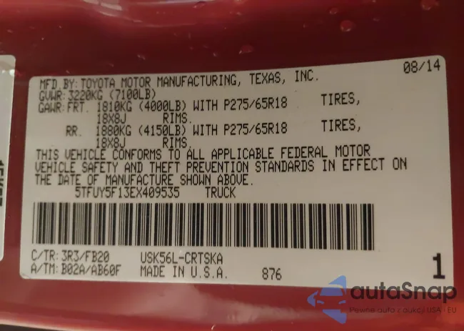 5TFUY5F13EX409535: 42199488