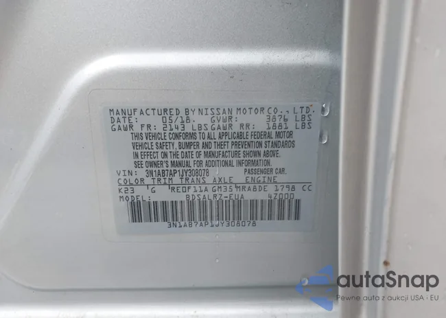 3N1AB7AP1JY308078: 42199490