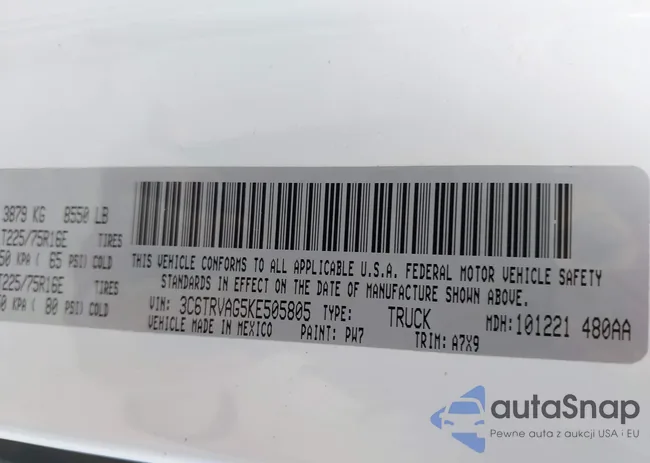 3C6TRVAG5KE505805: 42199708