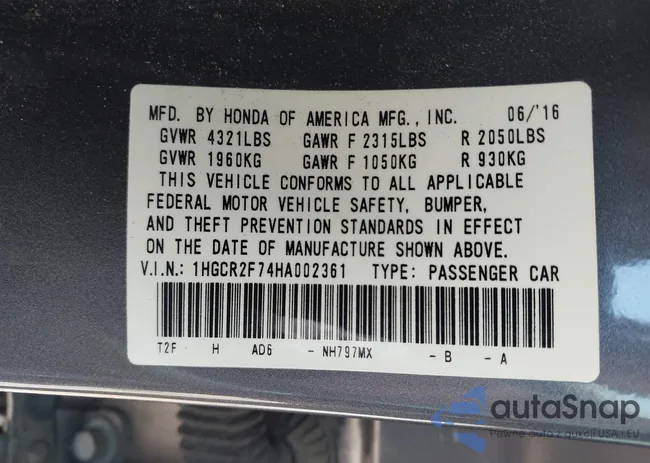 1HGCR2F74HA002361: 42199722