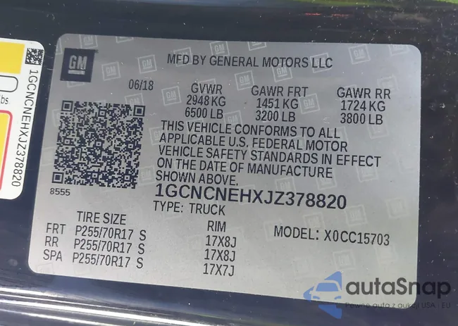 1GCNCNEHXJZ378820: 42199823