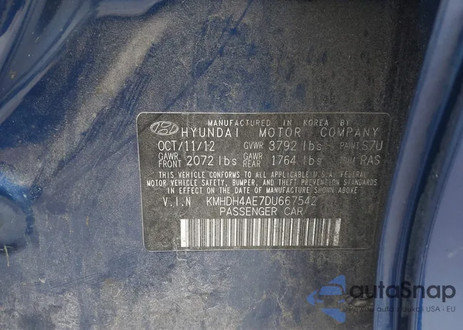 KMHDH4AE7DU667542: 42199098