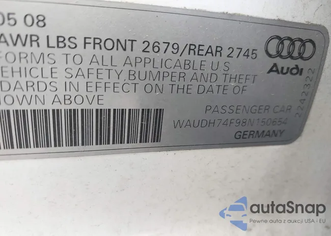 WAUDH74F98N150654: 42199183