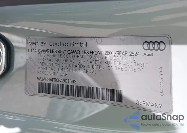 WUAC6AFR0EA901543: 42199356