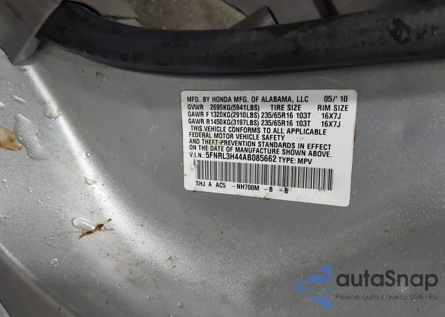 5FNRL3H44AB085662: 42199416