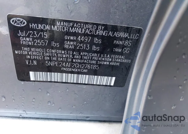 5NPE24AF2GH276185: 42200551