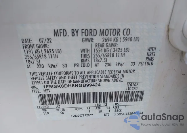 1FMSK8DH8NGB99424: 42200764