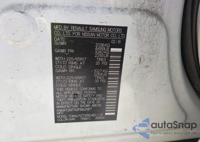 KNMAT2MT5GP662587: 42200838