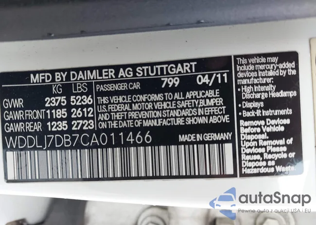 WDDLJ7DB7CA011466: 42200933