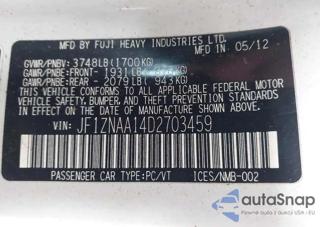 JF1ZNAA14D2703459: 42200950