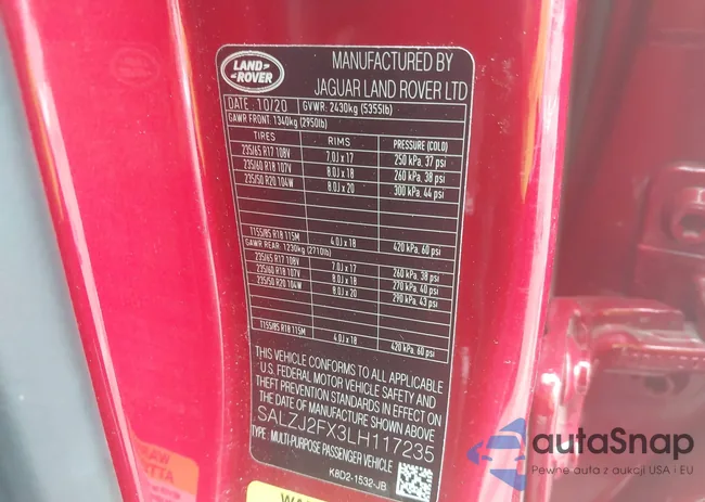 SALZJ2FX3LH117235: 42201008