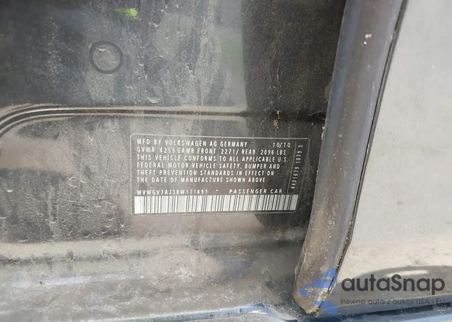 WVWGV7AJ3BW111691: 42200196