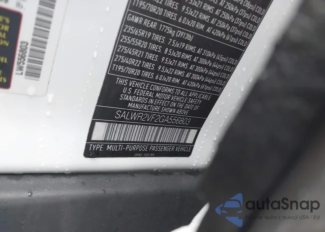 SALWR2VF2GA556803: 42200242