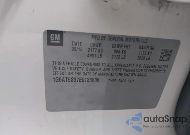 1G6AT5S37E0123806: 42201632