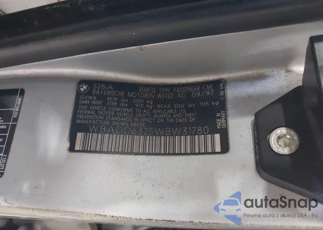 WBADD6325WBW31780: 42201692