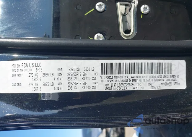 1C4PJLDB9KD266654: 42201832